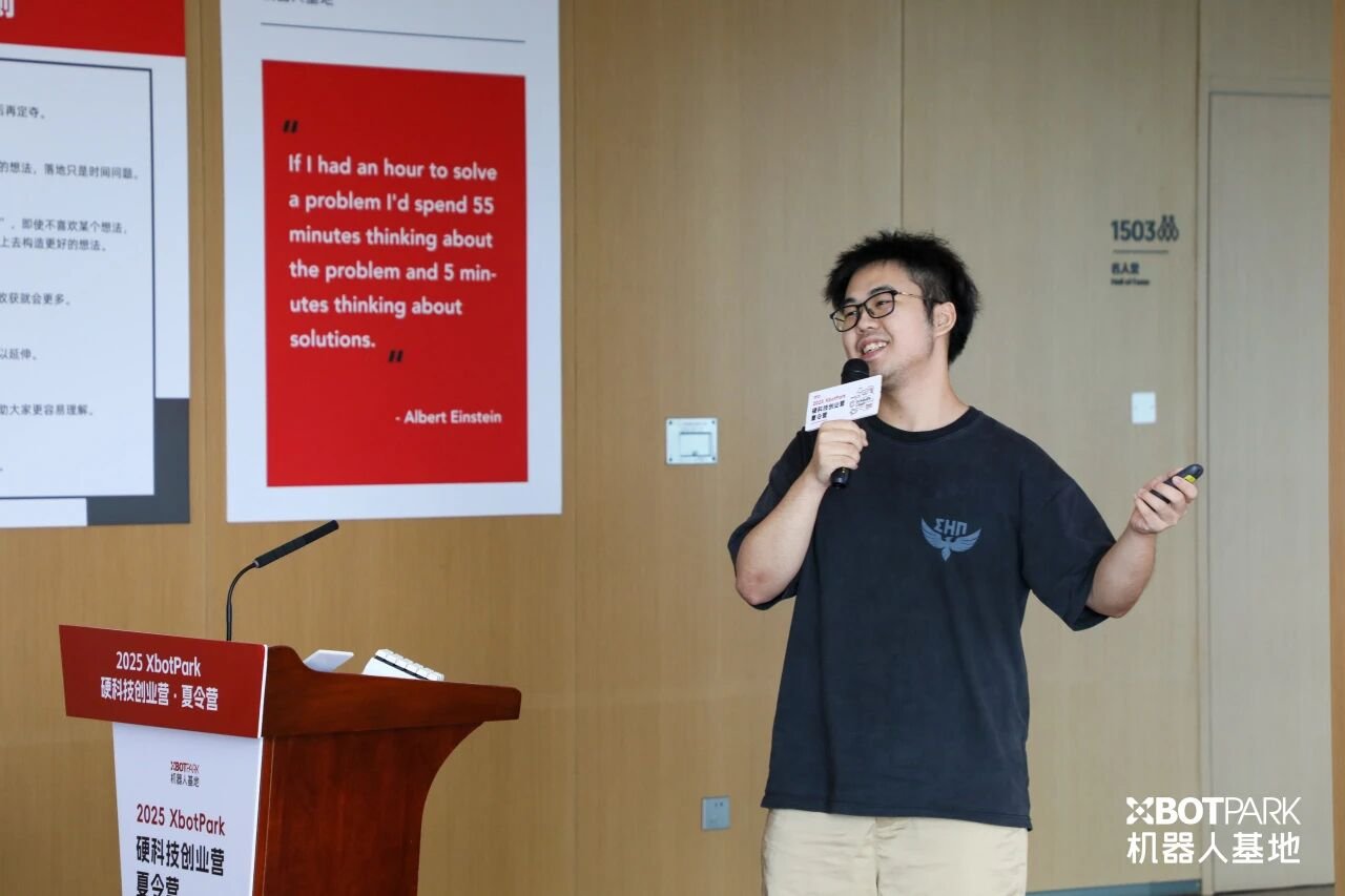 Presenting smart dice tower at XbotPark competition